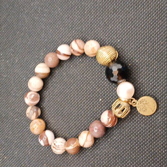 Tree of life jasper zebra bracelet - Picture 3 of 4